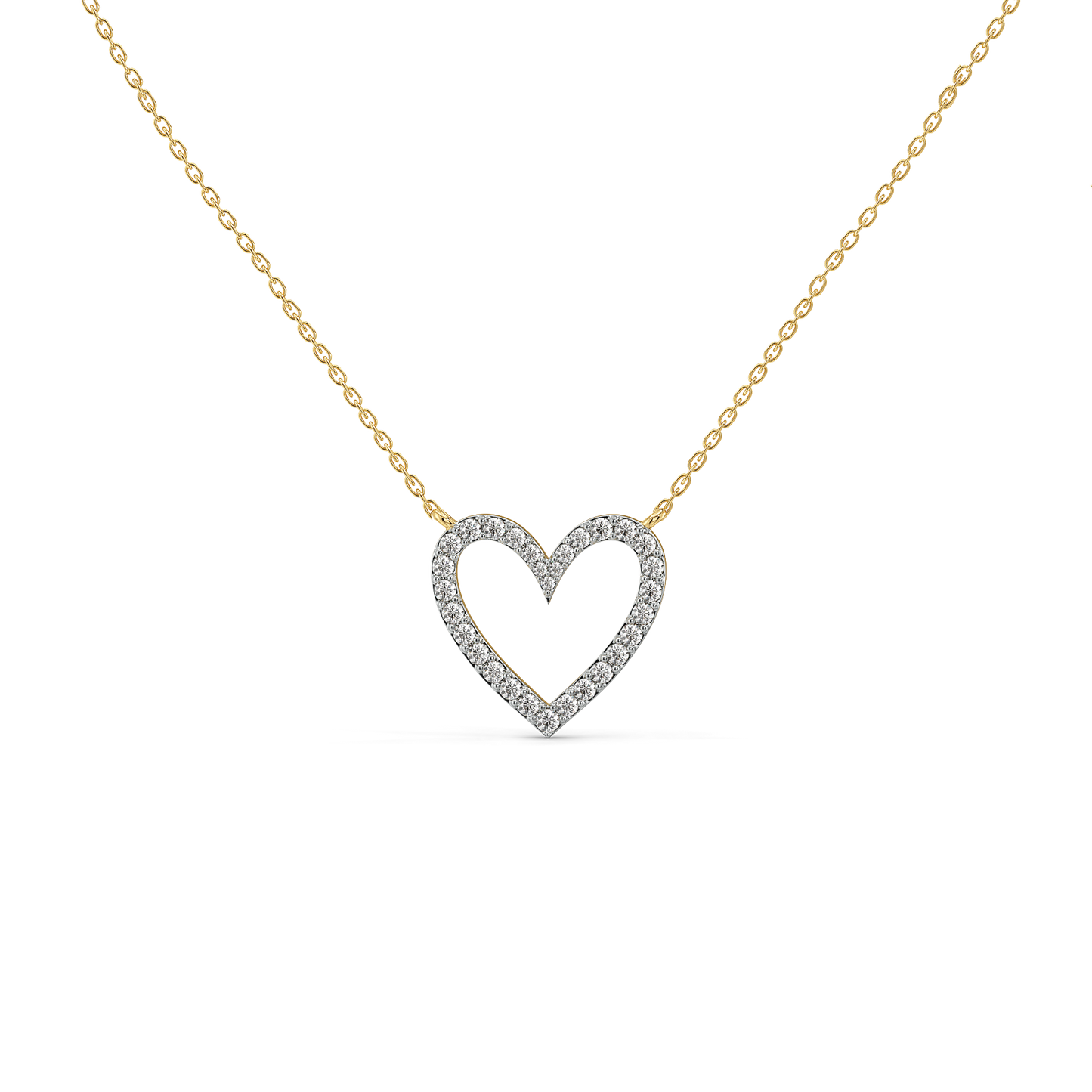 Everlasting Heart - 18kt Gold Vermeil Lab Grown Diamond Necklace