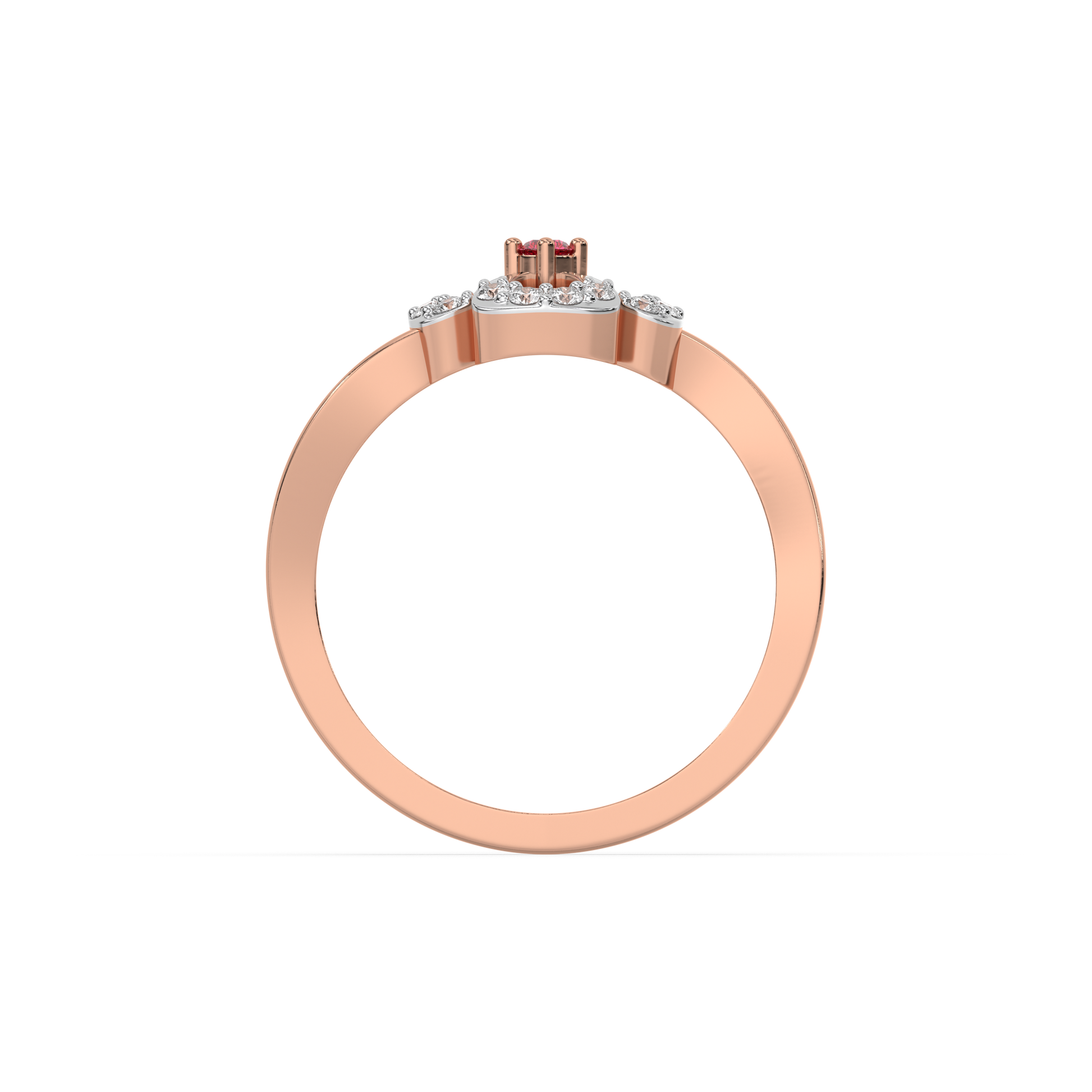Fleur de Luxe Fashion Ring-18kt Rose Gold Vermeil Lab Grown Diamond Ring