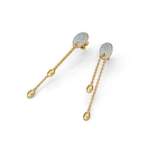 lab grown diamond fashion earrings - Lukson