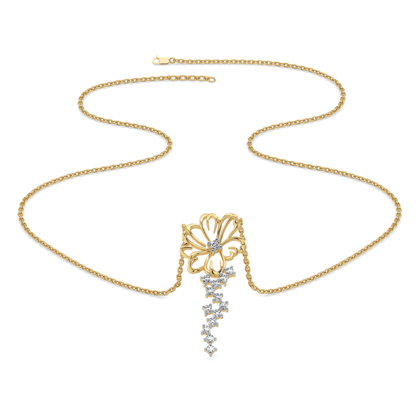 Flora Dewdrops - Lab Grown Diamond Necklace for Women - Lukson