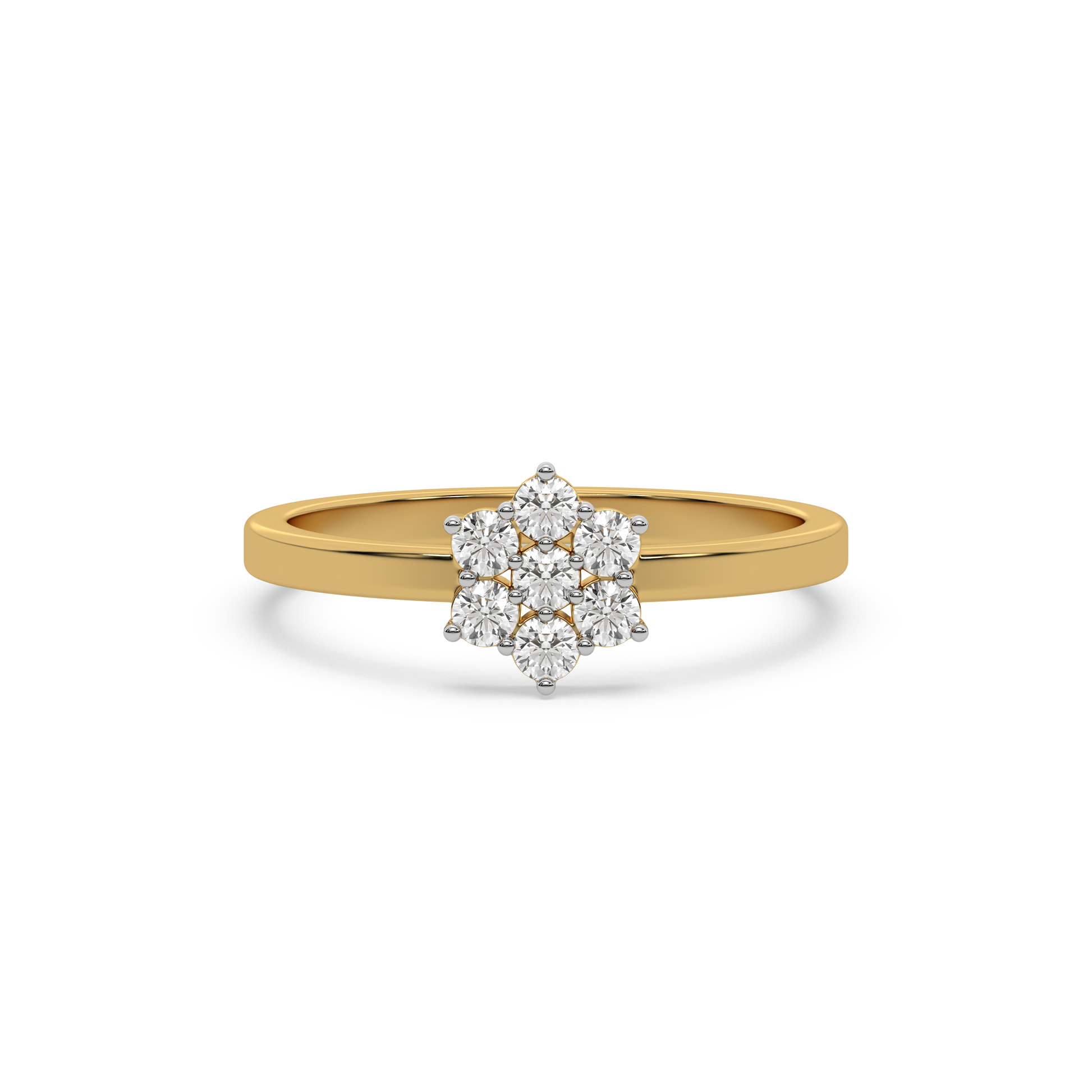 Floral Essence -18kt Gold Vermeil Lab Grown Diamond Ring
