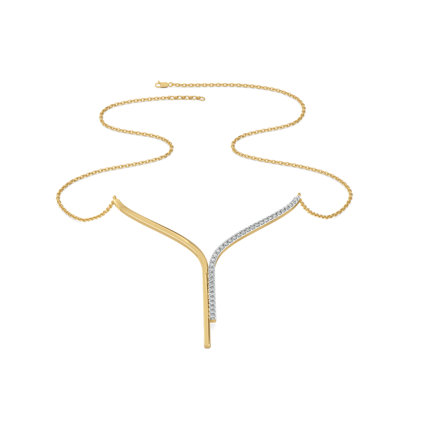 Glam Chic - 18kt Gold Vermeil Lab Grown Diamond Necklace for Women - Lukson