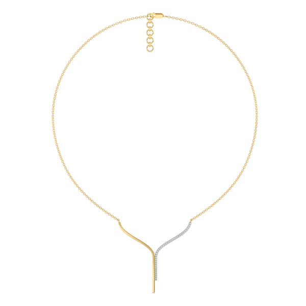 Glam Chic - 18kt Gold Vermeil Lab Grown Diamond Necklace Online - Lukson