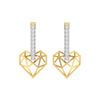 Trandy lab grown diamond stud earrings - Lukson