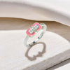 Hot Blush Pink Lab Grown Diamond Fashion Ring - Lukson