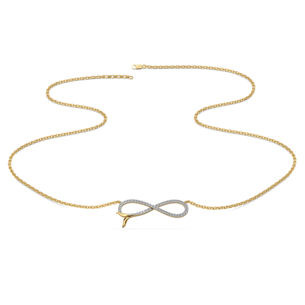 Lukson Infinity Tide - 18kt Gold Vermeil Lab Grown Diamond Necklace Online
