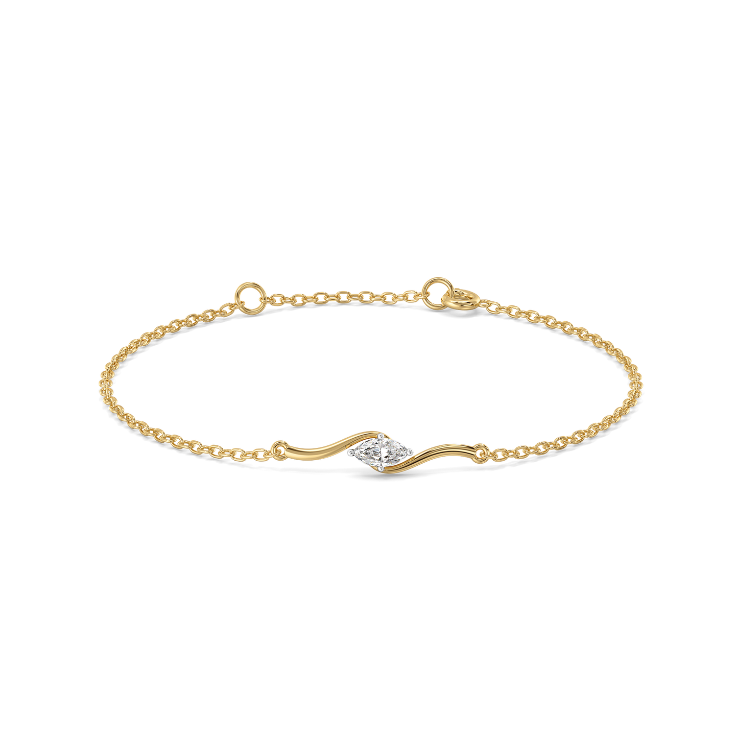 Astra Marquise - Pure Gold Lab Diamond Fashion Bracelet