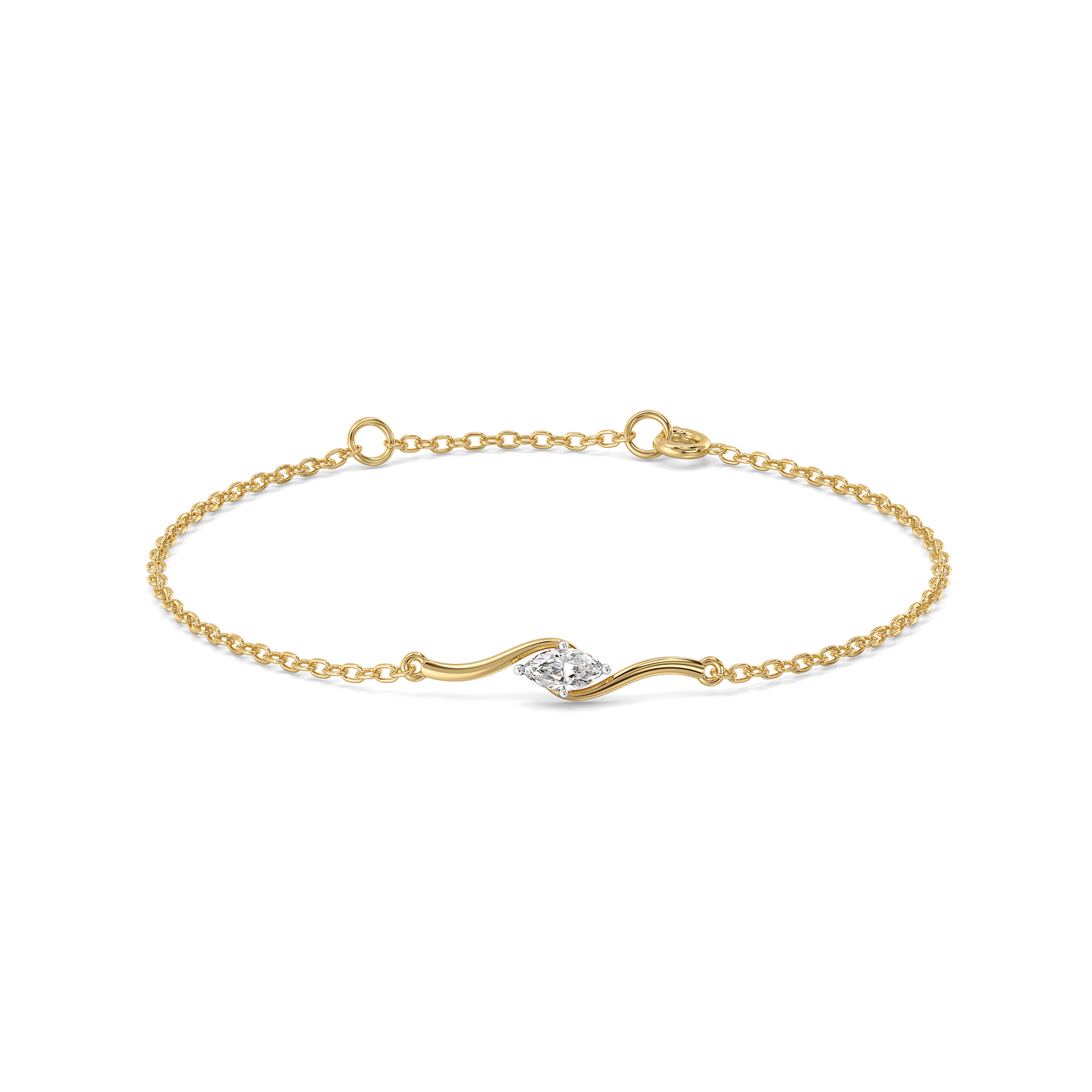 Astra Marquise - Pure Gold Lab Diamond Fashion Bracelet