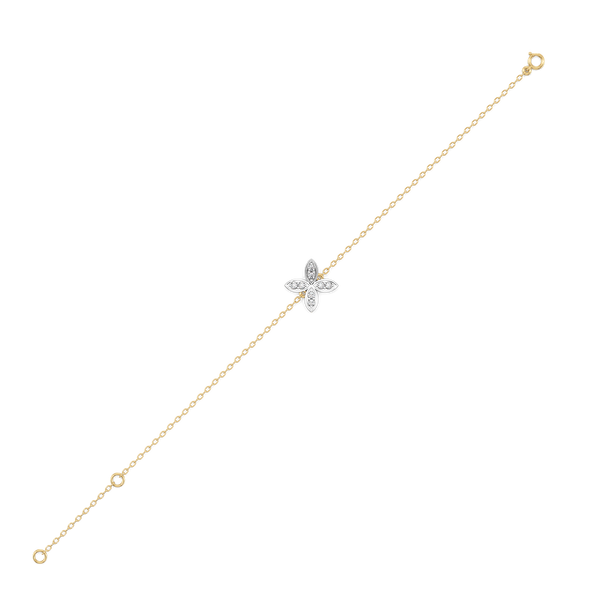 Daffodil Flora - Pure Gold Lab Diamond Fashion Bracelet
