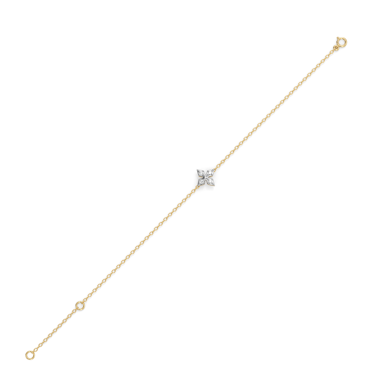 Tri-Shine - Pure Gold Lab Diamond Bracelet