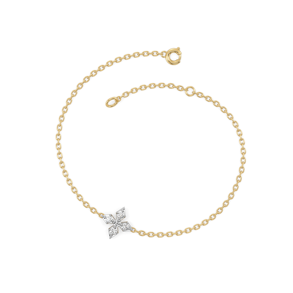 Tri-Shine - Pure Gold Lab Diamond Bracelet