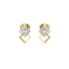 Buy Mini Squares Pure 14k Gold Lab Grown Diamond Earrings for Women - Lukson