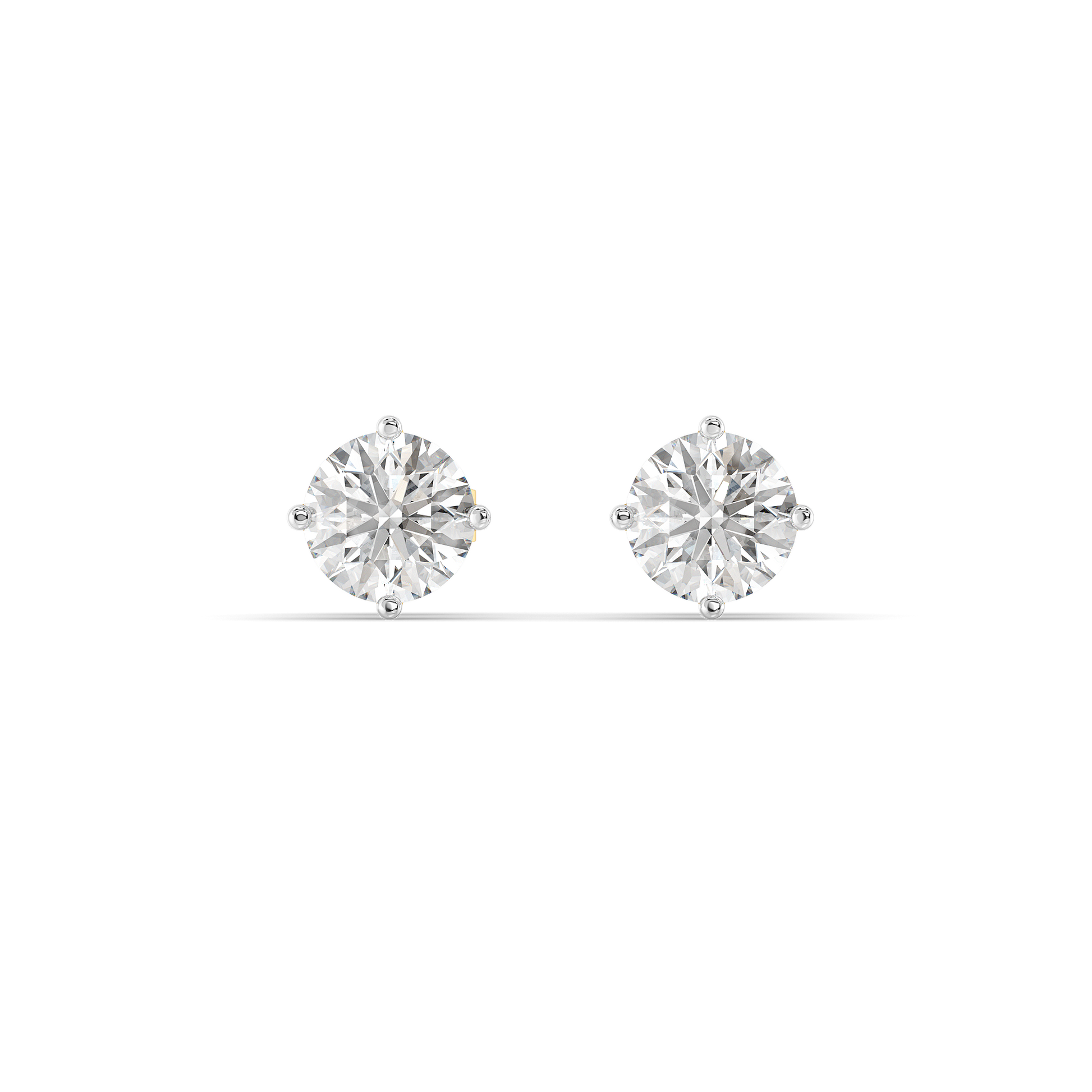 Purely One Solitaire - Pure Gold Lab Diamond Earrings