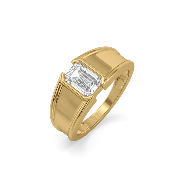 Quiet Strength - Pure Gold Lab Diamond Men's Ring