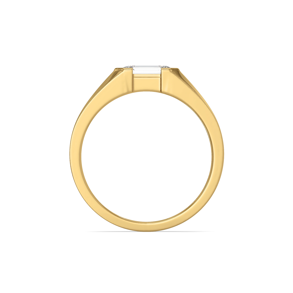 Deep Matte – Pure Gold Lab-Grown Diamond Men's Ring