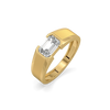 Deep Matte – Pure Gold Lab-Grown Diamond Men's Ring