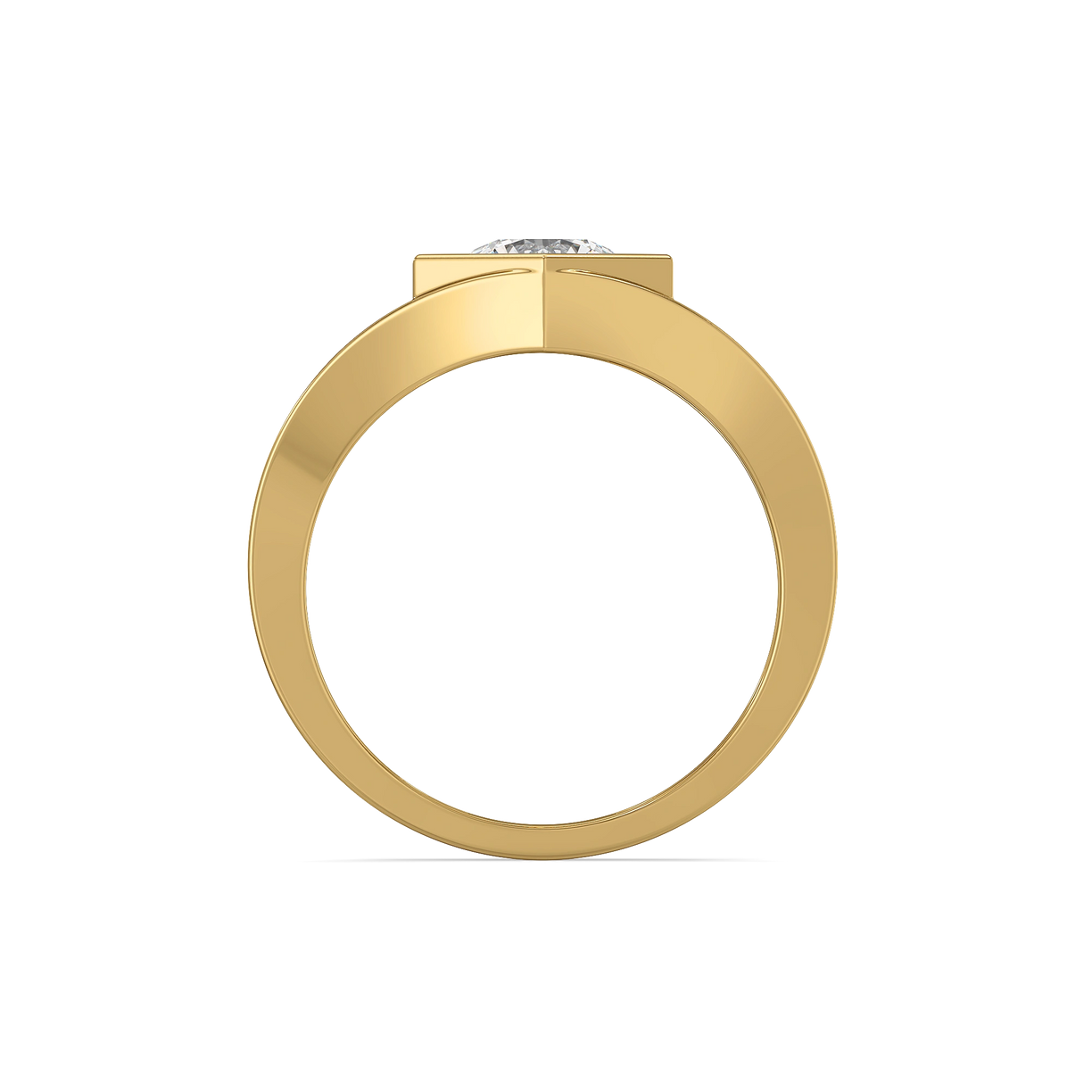 Classic Signet – Pure Gold Lab-Grown Diamond Men's Ring