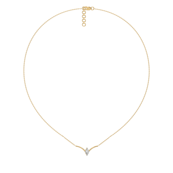 Lukson Marquise 14K Gold Lab Grown Diamond Necklet Necklace in India