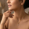 Featherlight Grace - Pure Gold Lab Diamond Pendant