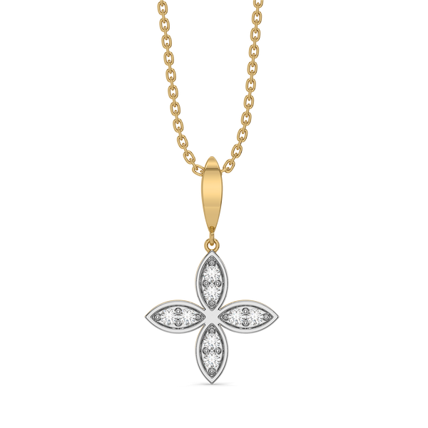 Daffodil Flora - Lab Grown Diamond Pendant - Lukson