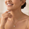 Tender Glow Solitaire - Pure Gold Lab Diamond Pendant