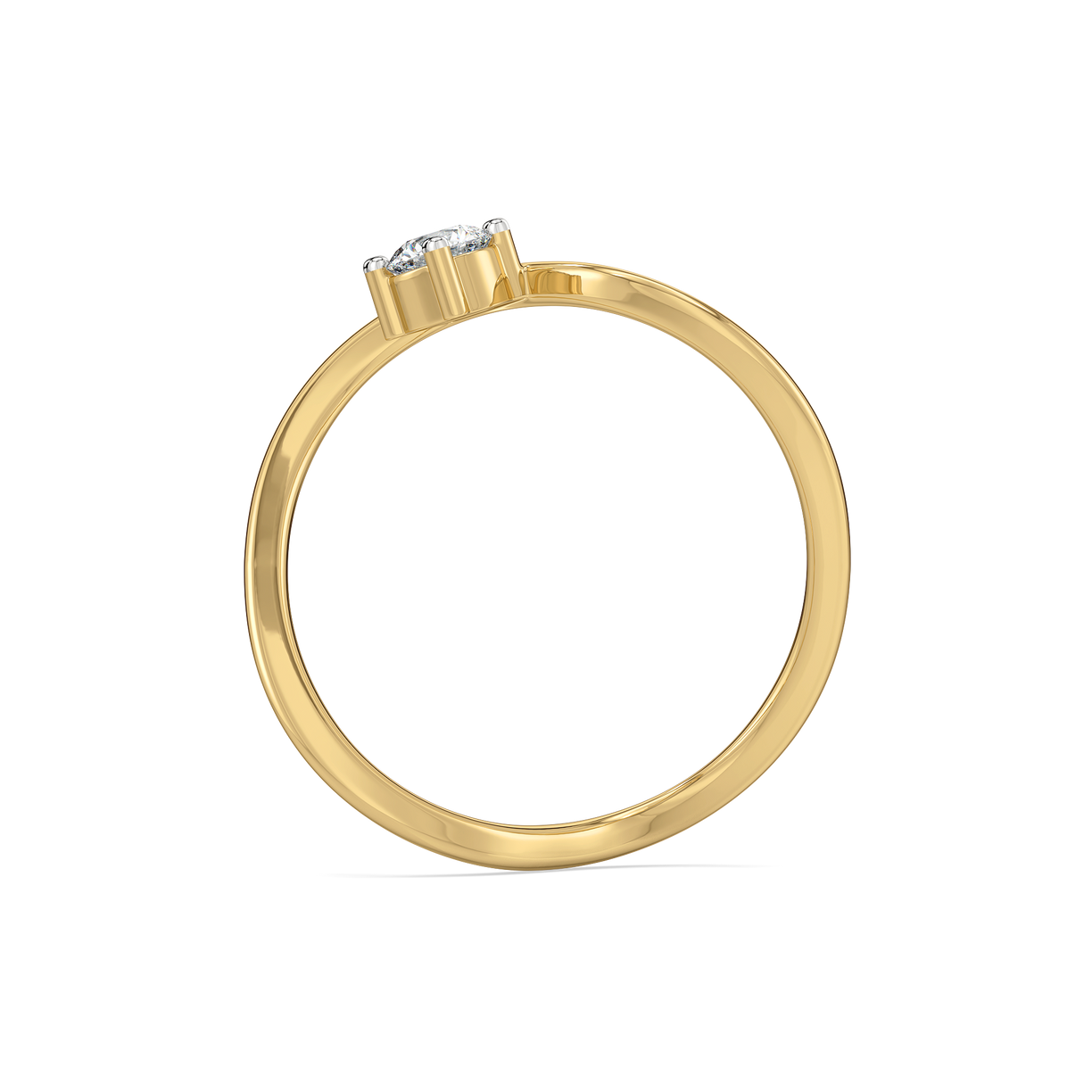 Celeste Dew Solitaire - Pure Gold Lab Diamond Fashion Ring