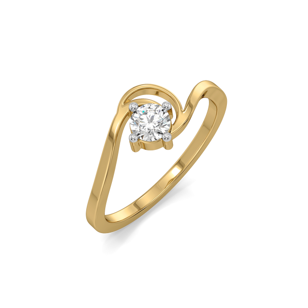 Lukson Ember Halo Pure Gold Lab Grown Diamond Fashion Ring