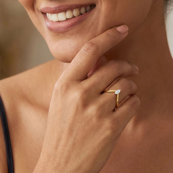 Astra Marquise - Pure Gold Lab Diamond Vanki Ring