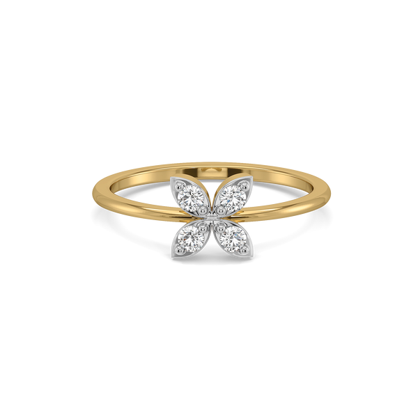 Lukson Daffodil Flora Gold Lab Grown Diamond Fashion Ring Online