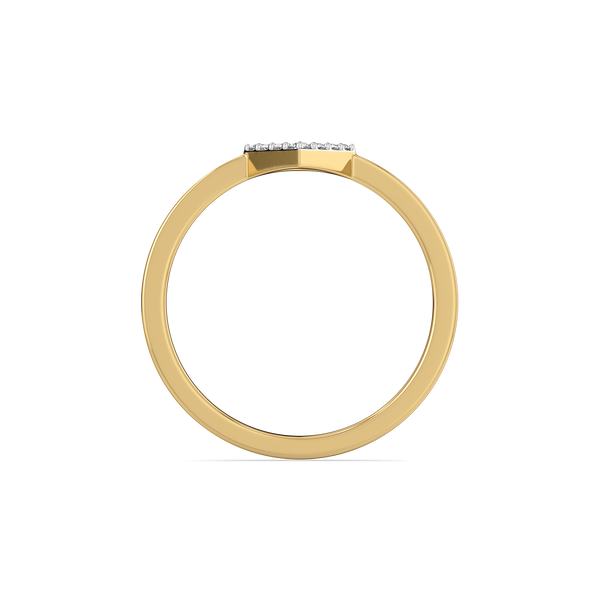 Buy Crystal Line Pure Gold Lab Grown Diamond Ring for Women - Lukson