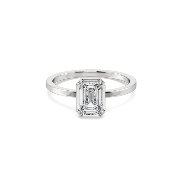 Lukson Echo of Emerald 14K Gold Lab GrownDiamond Ring