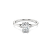 Lukson Oval Cut Pure Gold Lab Diamond Ring in India