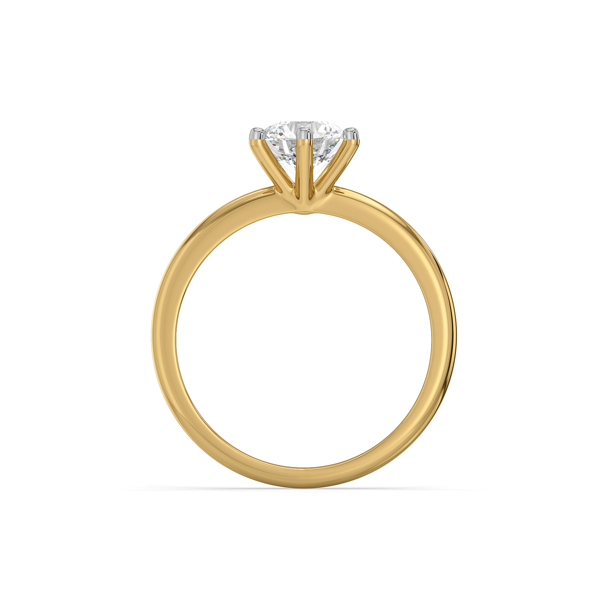 Purely One Solitaire - Pure Gold Lab Diamond Ring