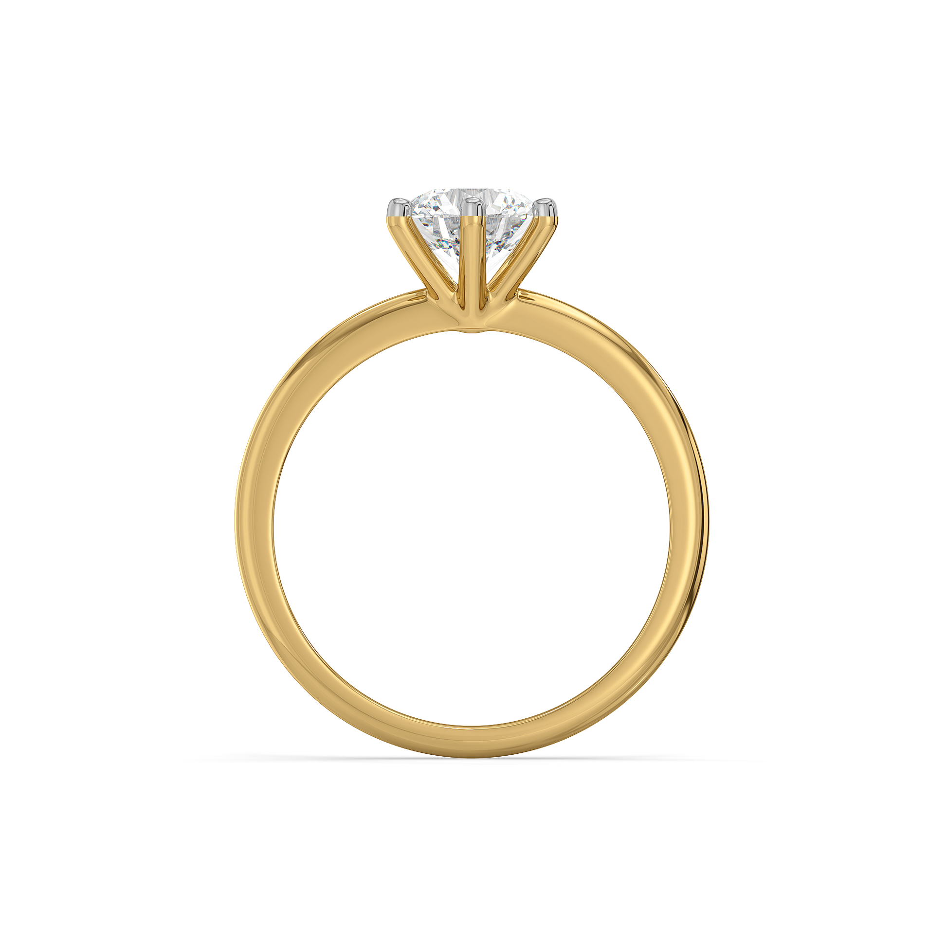 Purely One Solitaire - Pure Gold Lab Diamond Ring