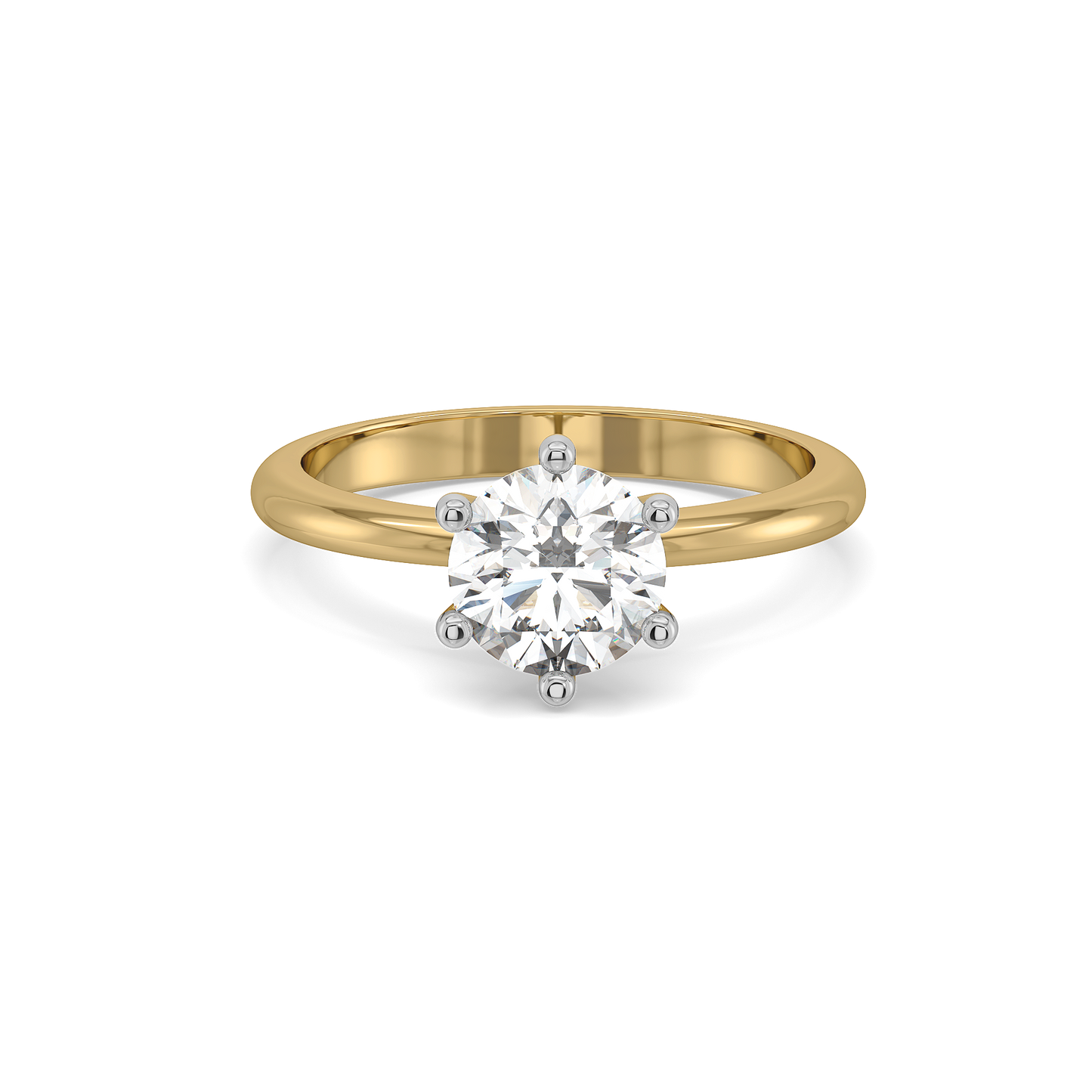 Purely One Solitaire - Pure Gold Lab Diamond Ring