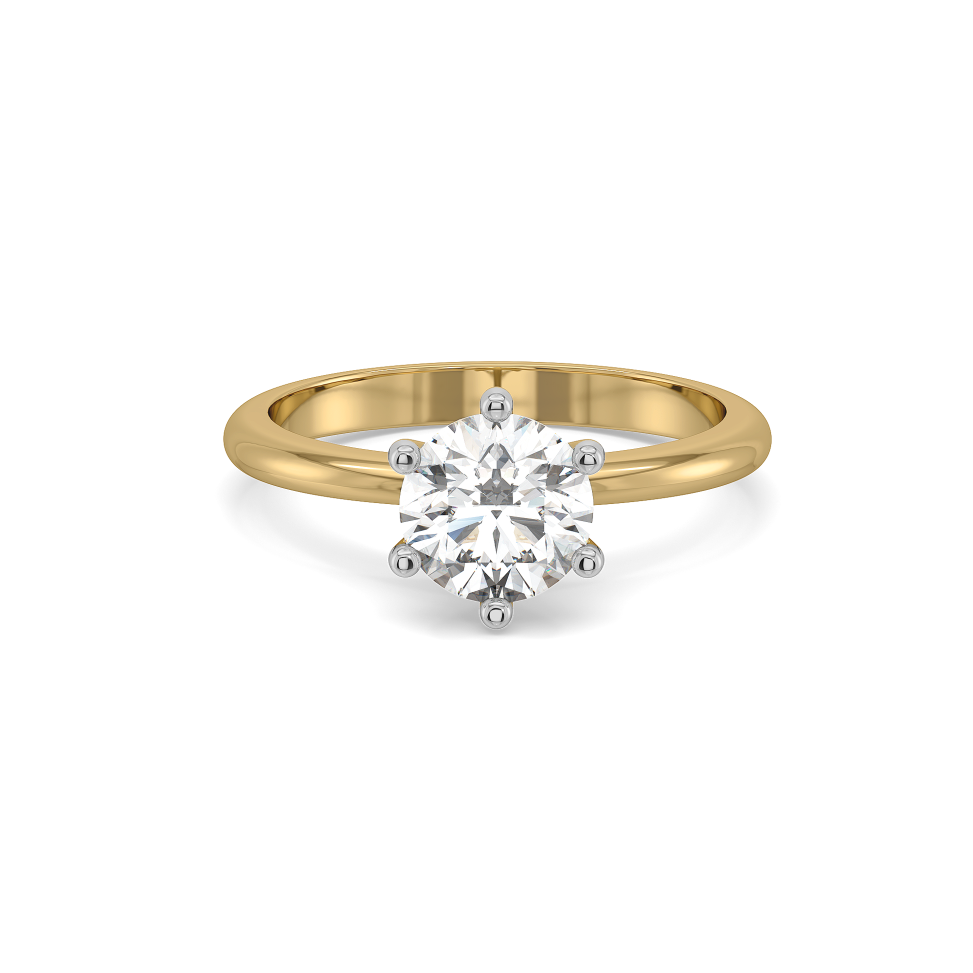 Purely One Solitaire - Pure Gold Lab Diamond Ring