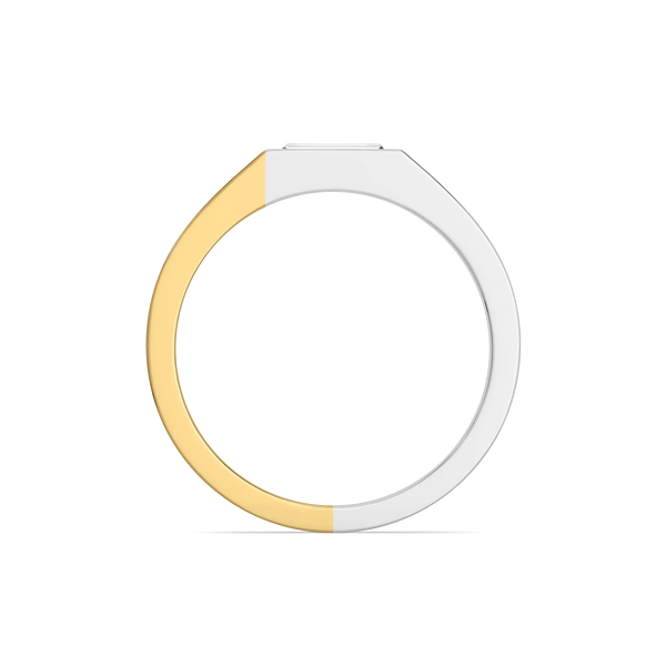 Divided Emerald - Lab Diamond Men's Ring