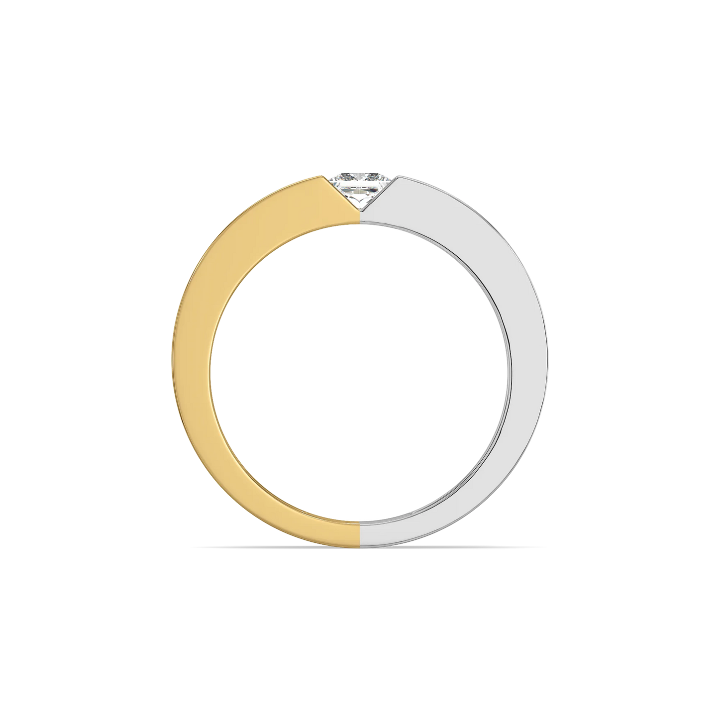 Split V Axis - Lab Diamond Men's Ring