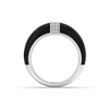 Shadow Seal - Lab Diamond Men's Black Ring