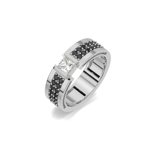 Black Dominion Lab Diamond Men's Ring