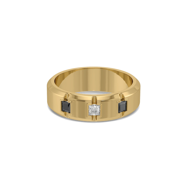 Chessboard Lab Diamond Men's Ring