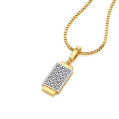 Solid Glint - Lab Diamond Men's Pendant