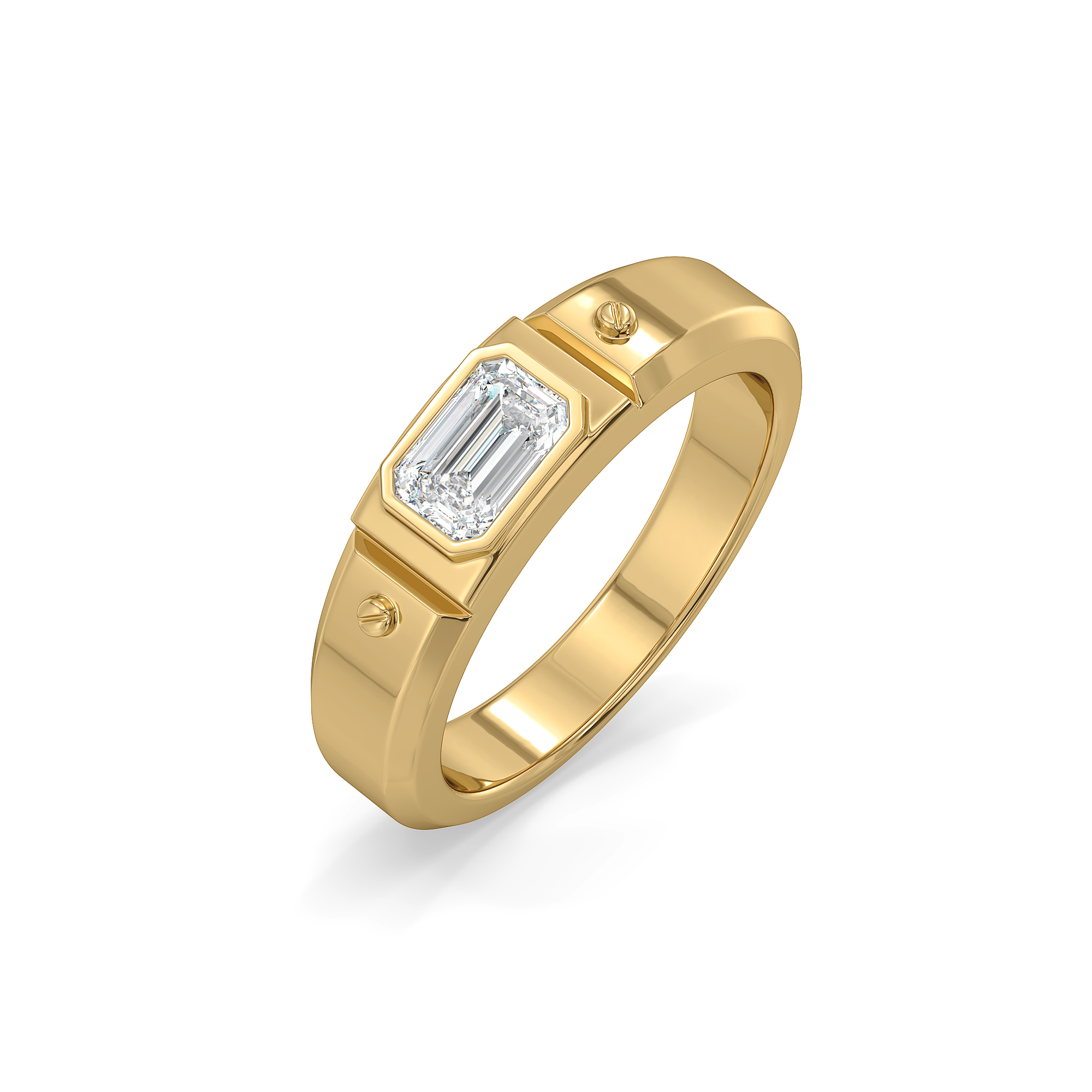 Modern Edge - Lab Diamond Men's Ring