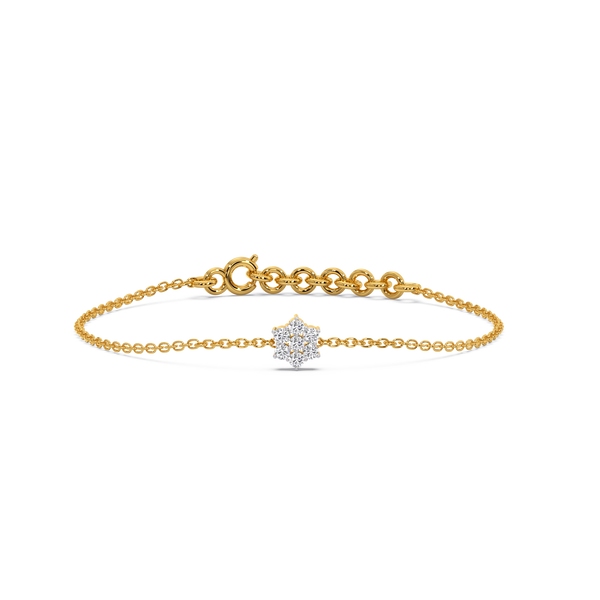 Floral Essence - Lab Grown Diamond Bracelet Online - Lukson