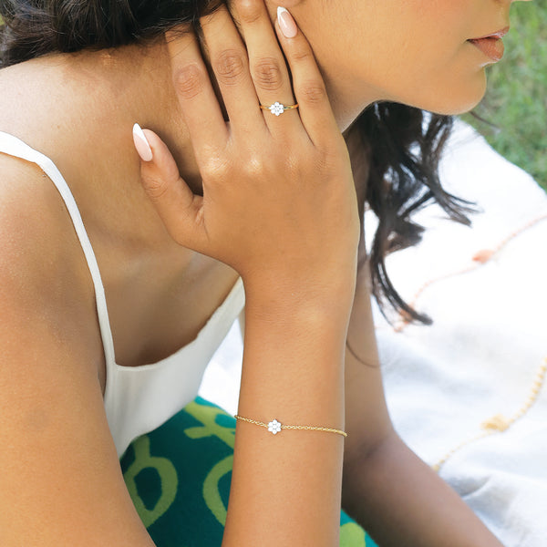 Floral Essence - Lab Grown Diamond Bracelet for Women - Lukson