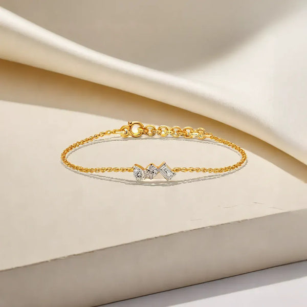 Toi-et-Moi 18kt Gold Vermeil - Lab Grown Diamond Bracelet - Lukson