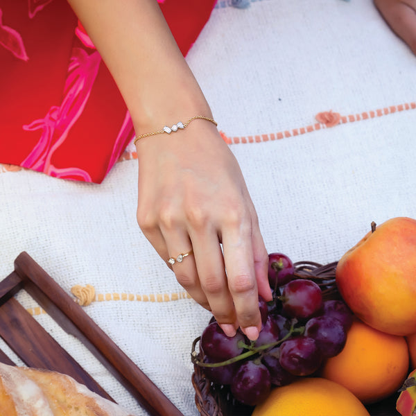 Toi-et-Moi - Lab Grown Diamond Bracelet for Women - Lukson