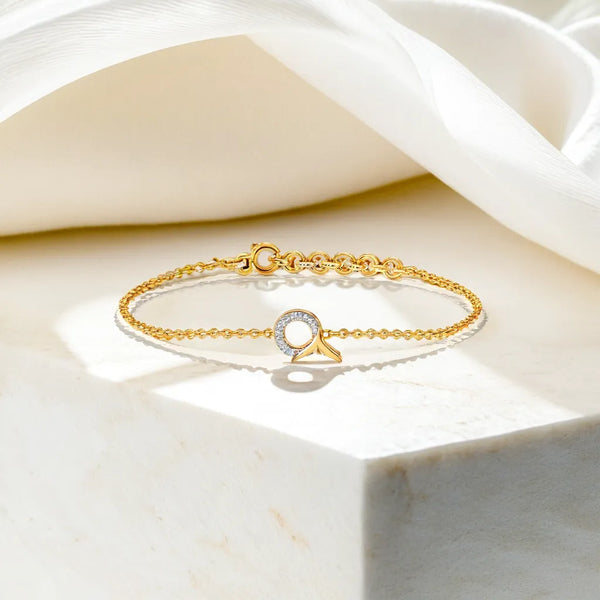 Serene Tail 18kt Gold Vermeil - Lab Grown Diamond Bracelet - Lukson