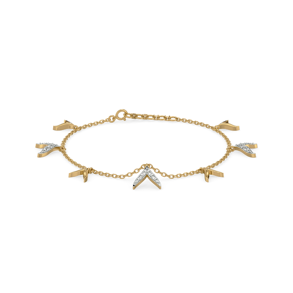 Ocean’s Treasure - Lab Grown Diamond Charm Bracelet - Lukson
