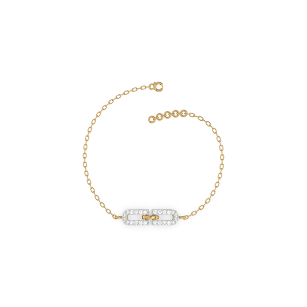 Single Link - Lab Grown Diamond Bracelet Online- Lukson